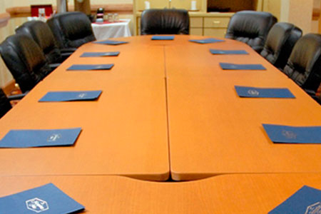Photo of conference room table